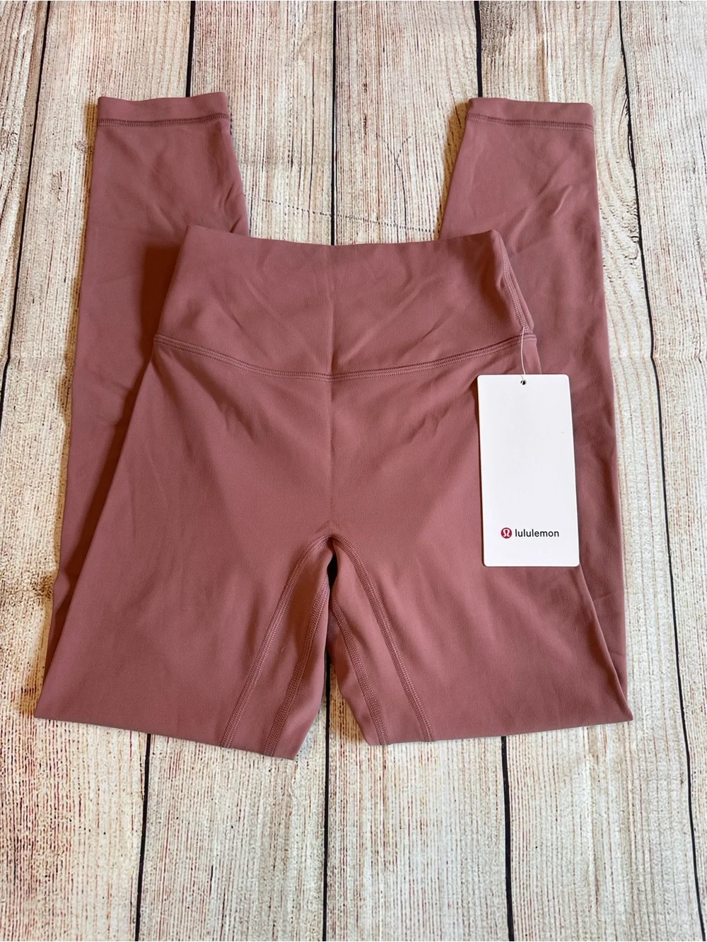 NWT Lululemon Align No Line Twist Tight 25” Red Merlot Size 2